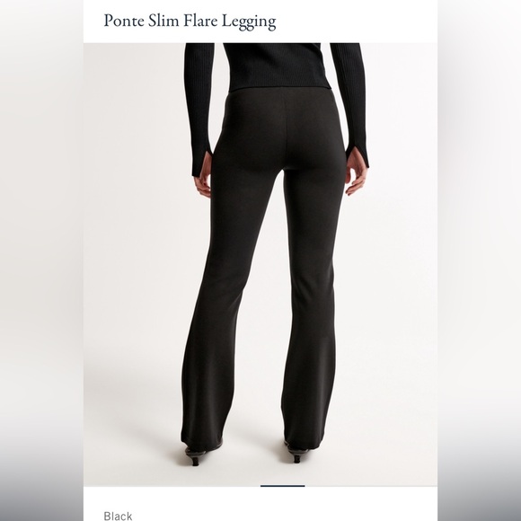 NWT Abercrombie Pointe Flare Dress Pants - Picture 3 of 5